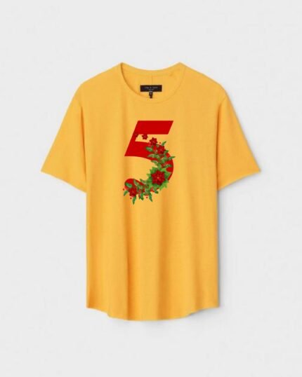 Unisex Designer Premium Quality Printed T-Shirt For Boys And Girls :: Cloth type : Cotton - Colour :: Yellow